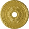 Ekena Millwork Palmetto Ceiling Medallion (Fits Canopies up to 5"), 20 7/8"OD x 3 5/8"ID x 1 5/8"P, Rich Gold CM20PMRGS - alternate 1